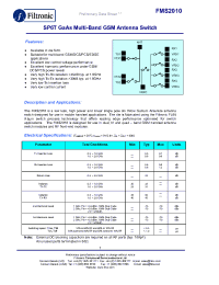 Datasheet FMS2010-000-FF manufacturer Filtronic