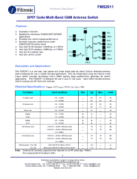 Datasheet FMS2011-000-FF manufacturer Filtronic