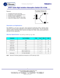 Datasheet FMS2013-000-WP manufacturer Filtronic