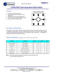 Datasheet FMS2017-000-GP manufacturer Filtronic