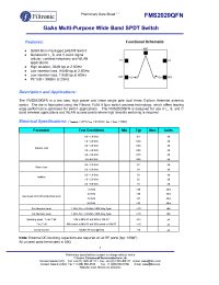 Datasheet FMS2020-001 manufacturer Filtronic