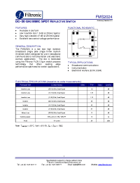 Datasheet FMS2024 manufacturer Filtronic