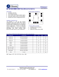 Datasheet FMS2027 manufacturer Filtronic