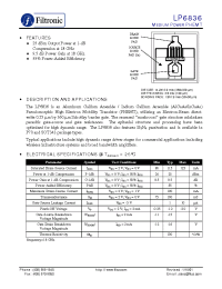 Datasheet LP6836 manufacturer Filtronic