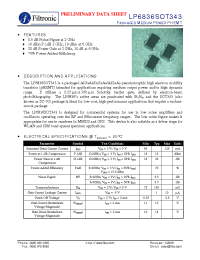 Datasheet LP6836SOT343 manufacturer Filtronic