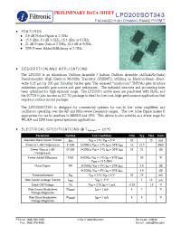 Datasheet LPD200SOT343 manufacturer Filtronic