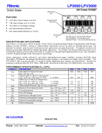 Datasheet LPV3000 manufacturer Filtronic