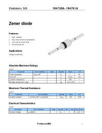 Datasheet 1N4728A manufacturer Formosa