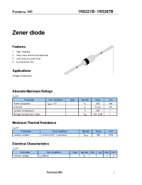 Datasheet 1N5241B manufacturer Formosa