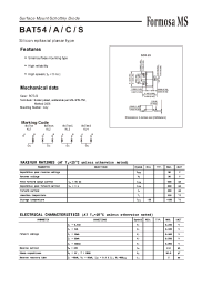 Datasheet BAT54 manufacturer Formosa