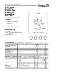 Datasheet BAV70W manufacturer Formosa