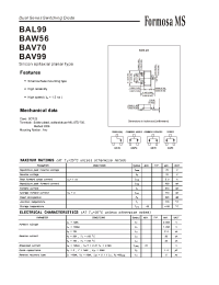 Datasheet BAV99 manufacturer Formosa