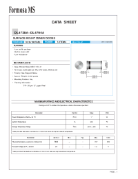 Datasheet DL4753A manufacturer Formosa