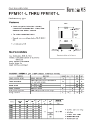 Datasheet FFM106-L manufacturer Formosa