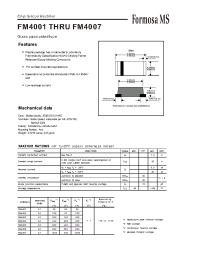 Datasheet FM4001-FM4007 manufacturer Formosa