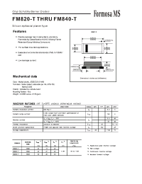 Datasheet FM820-T manufacturer Formosa