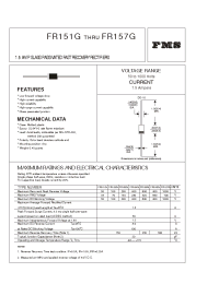 Datasheet FR151G manufacturer Formosa