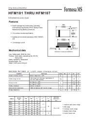 Datasheet HFM101 производства Formosa