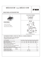 Datasheet MB3505W manufacturer Formosa