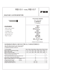 Datasheet RB152 manufacturer Formosa