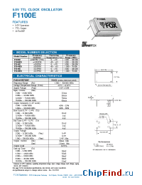 Datasheet F1144ER manufacturer Fox Electronics