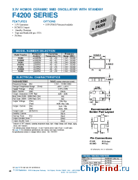 Datasheet F4200 manufacturer Fox Electronics