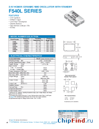 Datasheet F546LR manufacturer Fox Electronics