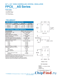 Datasheet FPC501AS manufacturer Fox Electronics