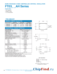 Datasheet FTE503AH manufacturer Fox Electronics