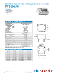 Datasheet FTS501AH manufacturer Fox Electronics