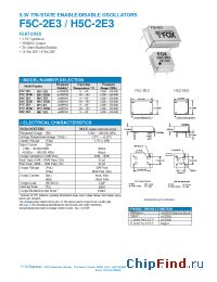 Datasheet H5C-2E3R manufacturer Fox Electronics