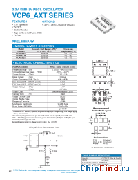 Datasheet VCP65AXTR manufacturer Fox Electronics