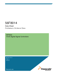 Datasheet 56F8014 manufacturer Freescale