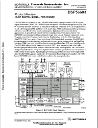 Datasheet DSP56603D manufacturer Freescale