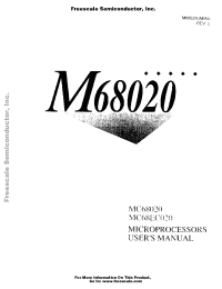 Datasheet MC68020RP25 manufacturer Freescale