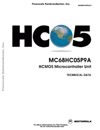 Datasheet MC68HC05P9AVP производства Freescale
