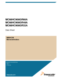 Datasheet MC68HC908GR60A manufacturer Freescale