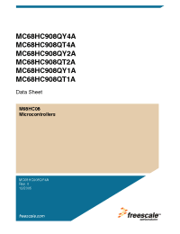 Datasheet MC68HC908QY1A manufacturer Freescale