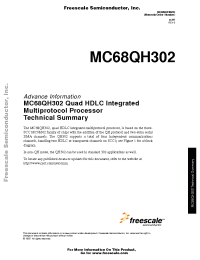 Datasheet MC68QH302PV20 manufacturer Freescale