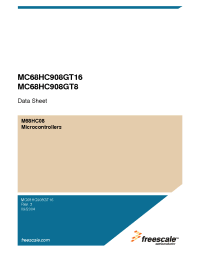Datasheet MC908GT16CFB manufacturer Freescale