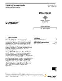 Datasheet MC9328MX1 manufacturer Freescale