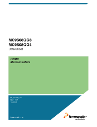Datasheet MC9S08QG4CPAE manufacturer Freescale