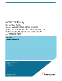 Datasheet MC9S12KC128VPU manufacturer Freescale