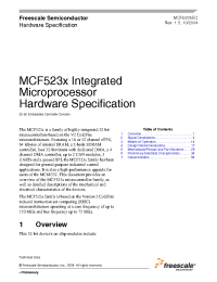 Datasheet MCF5232 manufacturer Freescale