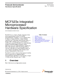 Datasheet MCF5233 manufacturer Freescale