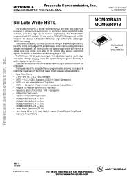 Datasheet MCM63R918FC3.0 manufacturer Freescale