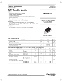 Datasheet MHW1253LA manufacturer Freescale
