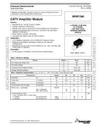Datasheet MHW1346 manufacturer Freescale
