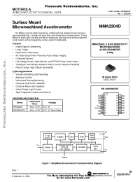 Datasheet MMA2204D manufacturer Freescale