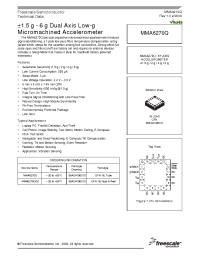 Datasheet MMA6270Q manufacturer Freescale
